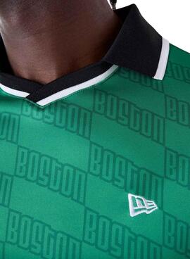 Maillot New Era Boston Celtics NBA Soccer vert pour homme
