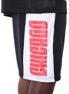Short New Era Chicago Bulls NBA Graphic mesh negro pour homme
