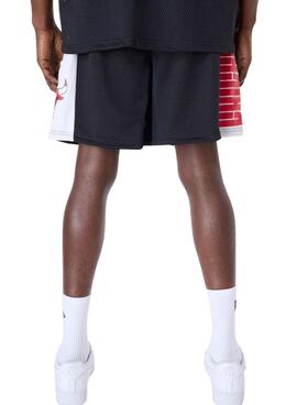 Short New Era Chicago Bulls NBA Graphic mesh negro pour homme