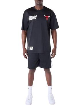 Short New Era Chicago Bulls NBA Graphic mesh negro pour homme
