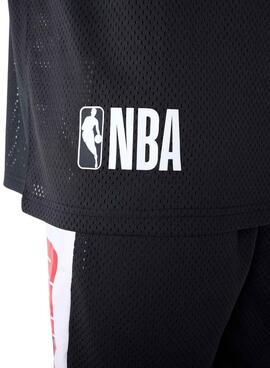 T-shirt New Era Chicago Bulls NBA mesh noir pour homme
