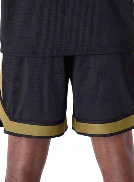 Short New Era San Francisco 49ers NFL mesh negro para hombre.