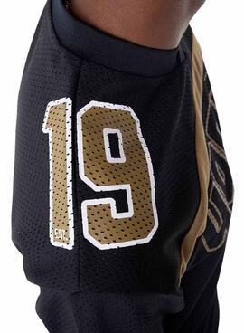 T-shirt New Era San Francisco 49ers NFL en malla negra para hombre