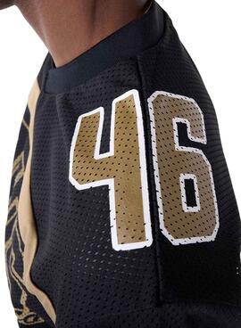 T-shirt New Era San Francisco 49ers NFL en malla negra para hombre