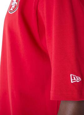 T-shirt New Era San Francisco 49ers rouge pour homme