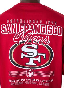 T-shirt New Era San Francisco 49ers rouge pour homme