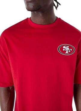 T-shirt New Era San Francisco 49ers rouge pour homme