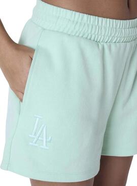 Short en vert New Era LA Dodgers Essential pour femme