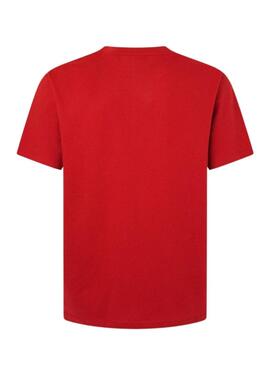T-shirt Pepe Jeans Eggo rouge pour homme