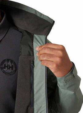 Veste de chasse Helly Hansen Midlayer verte pour homme