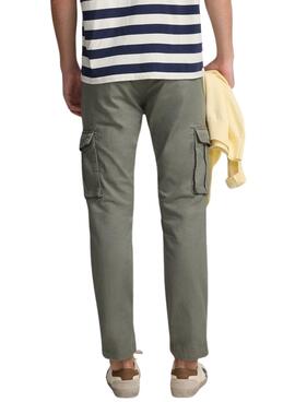 Pantalon Silbon cargo vert pour homme