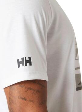 T-shirt Helly Hansen Race blanc pour homme