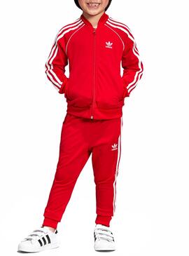 Survêtement Adidas Superstar Rouge Enfante