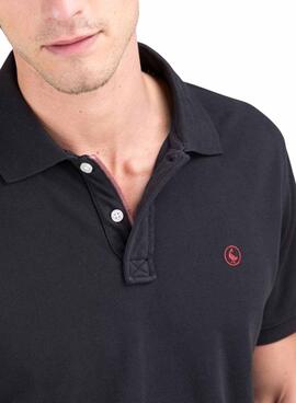 Polo Le Ganso noir basique pour homme