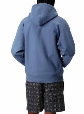 Sweatshirt Carhartt American Script bleue pour homme