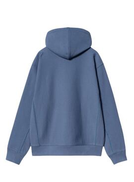 Sweatshirt Carhartt American Script bleue pour homme