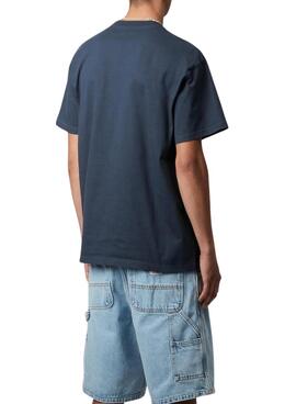 T-shirt Carhartt Chase bleu pour homme