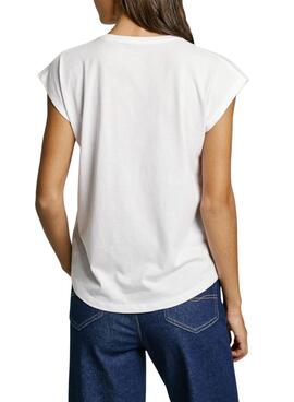 Maillot Pepe Jeans Verenice blanc pour femme