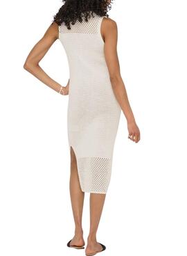 Robe Only Lalula beige pour femme