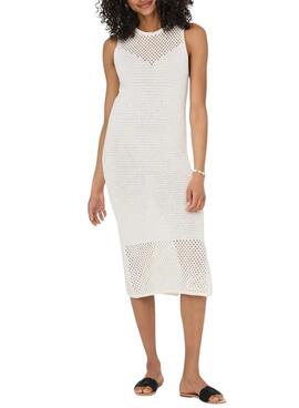Robe Only Lalula beige pour femme