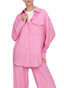 Chemise Only Tania rose pour femme