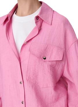 Chemise Only Tania rose pour femme