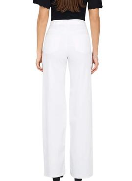 Pantalon en jean blanc Only Madison pour femme