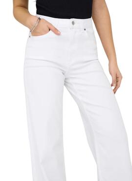 Pantalon en jean blanc Only Madison pour femme