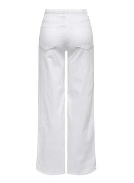 Pantalon en jean blanc Only Madison pour femme