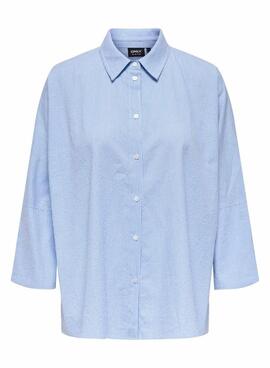 Chemise Only Augusta bleue pour femme