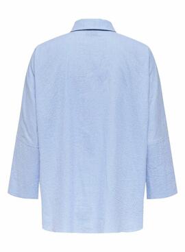 Chemise Only Augusta bleue pour femme