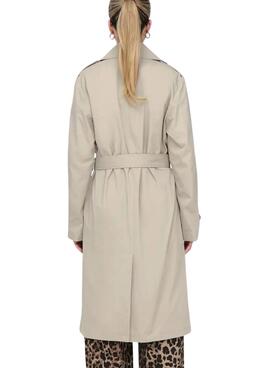 Trench-coat Only Leja beige pour femme