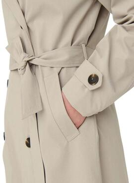 Trench-coat Only Leja beige pour femme