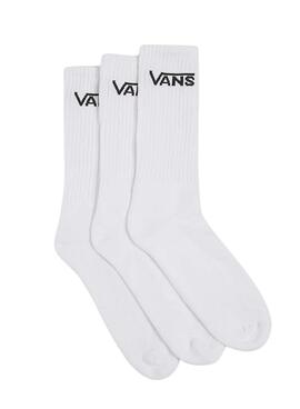 Chaussettes Vans Classic blanches pour femmes et hommes