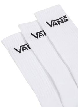 Chaussettes Vans Classic blanches pour femmes et hommes