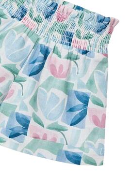 Shorts Mayoral imprimé de fleurs géométriques multicolores