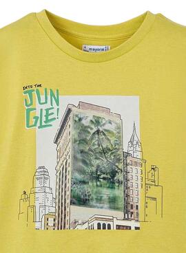 T-shirt Mayoral Lenticular jaune pour garçon