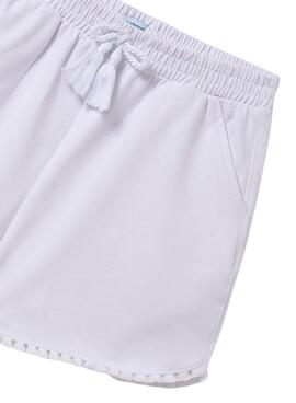 Shorts Mayoral basiques blancs pour fille