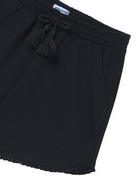 Shorts Mayoral Basic noir pour fille