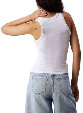 Maillot Calvin Klein Jeans Woven Label blanc pour femme