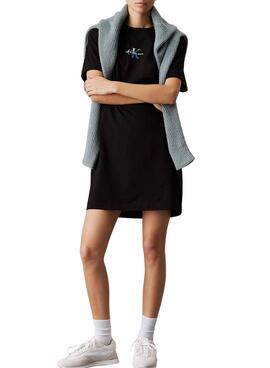 Robe Calvin Klein Jeans Gradient noire pour femme