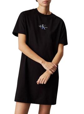 Robe Calvin Klein Jeans Gradient noire pour femme