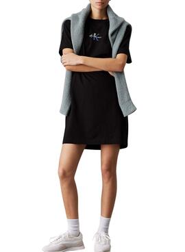 Robe Calvin Klein Jeans Gradient noire pour femme