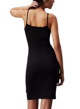 Robe Calvin Klein Jeans Strappy noire pour femme