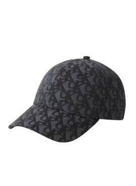 Casquette Calvin Klein Jeans Monogramme noir et gris pour femme