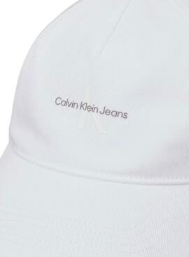 Casquette Calvin Klein Jeans imprimée blanche pour femme