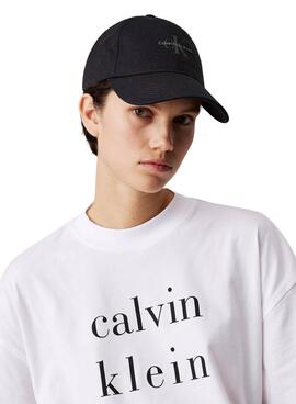 Casquette Calvin Klein Jeans imprimée noire pour femme