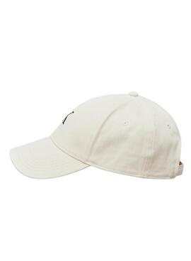 Casquette Calvin Klein Jeans Monogramme blanc cassé pour femme