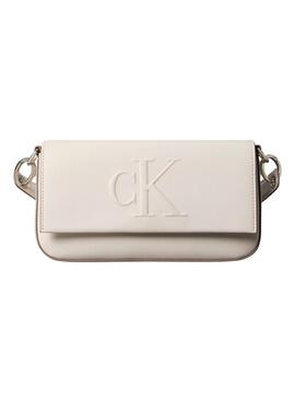Sac Calvin Klein Jeans Sculpted Flag blanc pour femme