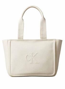 Sac à main Calvin Klein Jeans Summer beige pour femme
